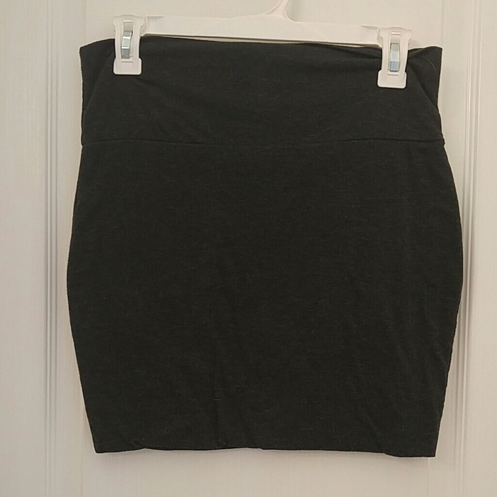 Stetchy Gray Mini Skirt